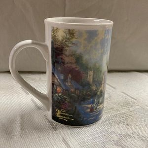 Thomas Kinkade 1998 Artistic Cobblestone Village Mug Cup 14oz